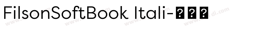 FilsonSoftBook Itali字体转换 FilsonSoftBook Itali字体转换